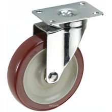 Biaxiale Bordeaux PVC Caster